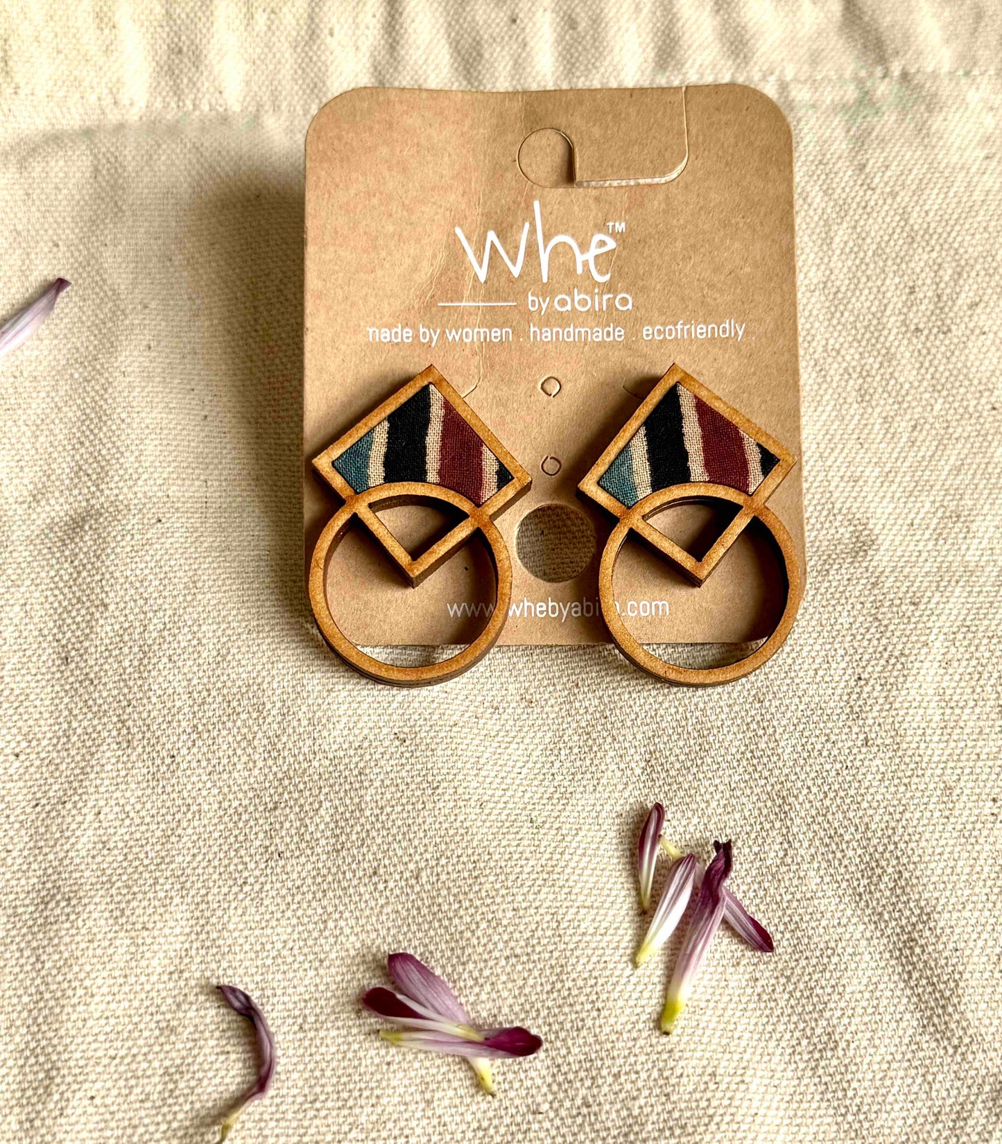 Contemporary unique sustainable earrings 