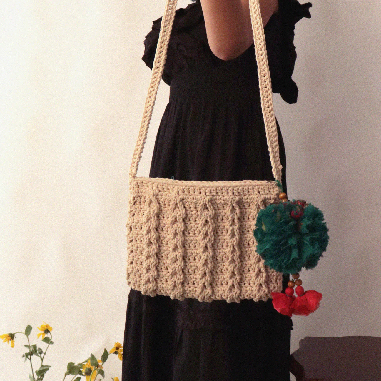 crochet sling bag