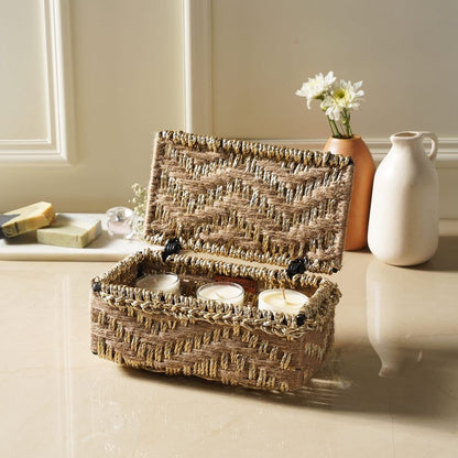 Gifting basket, organizer, hand woven